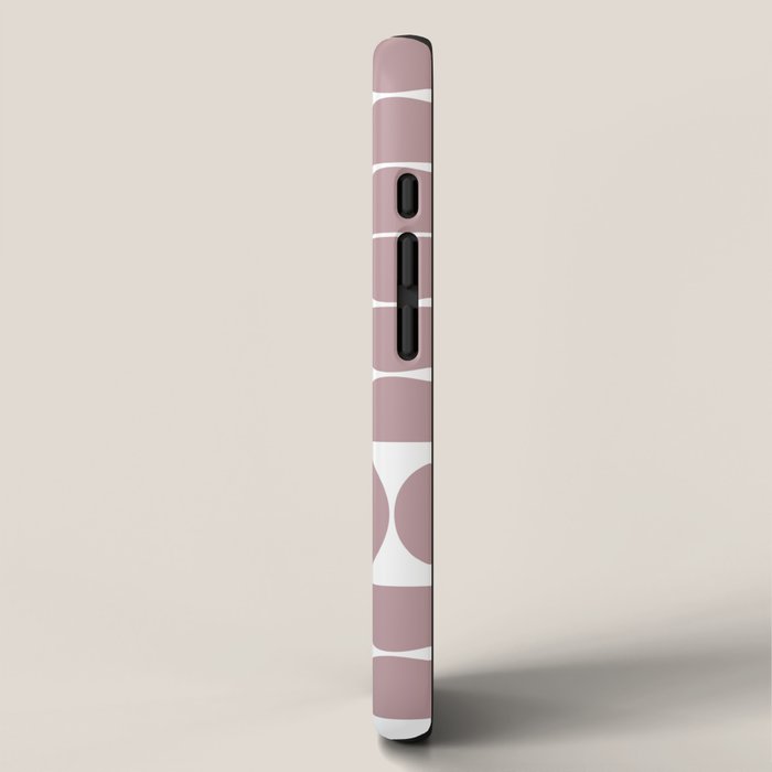 Mid Century Modern Geometric 04 Dusty Pink iPhone Case Gallery Image 2