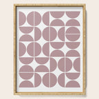 Mid Century Modern Geometric 04 Dusty Pink Serving Tray Gallery Image 1