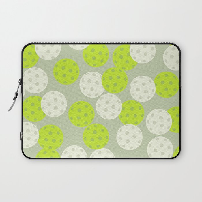 Pickleball Ball Pattern Laptop Sleeve Gallery Image 1