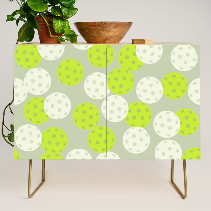 Pickleball Ball Pattern Credenza Gallery Image 1