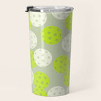 Pickleball Ball Pattern Travel Mug Gallery Image 3