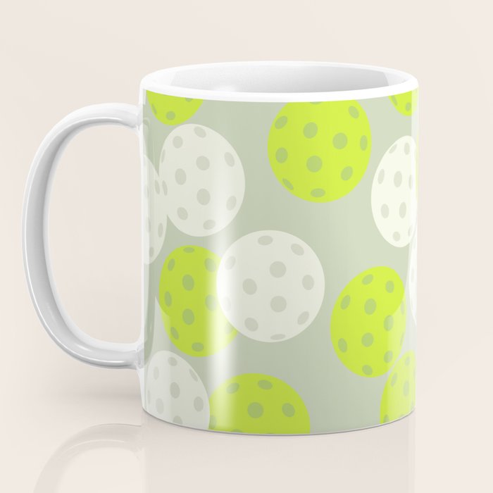 Pickleball Ball Pattern Coffee Mug Gallery Image 3