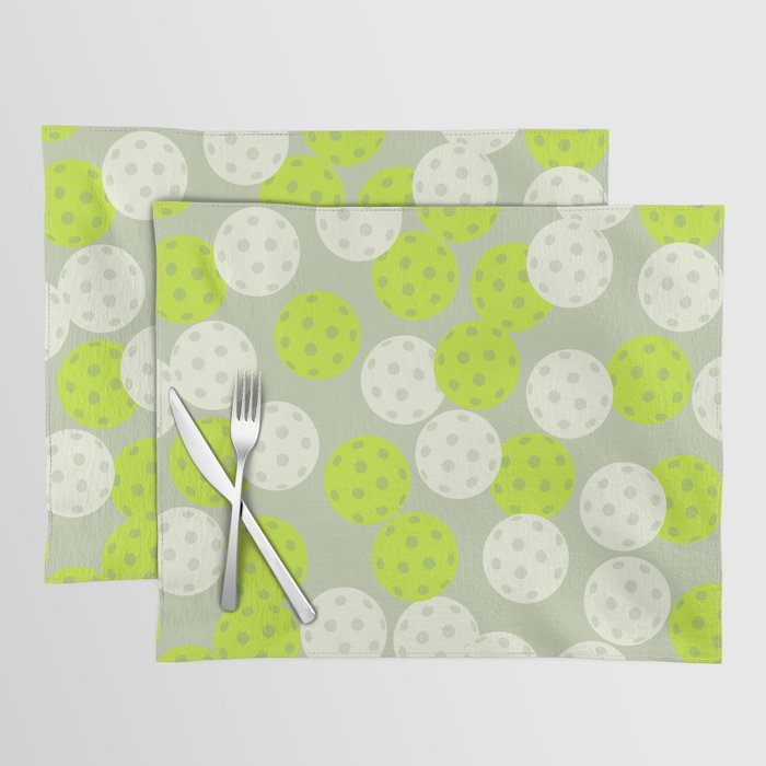 Pickleball Ball Pattern Placemat Gallery Image 1