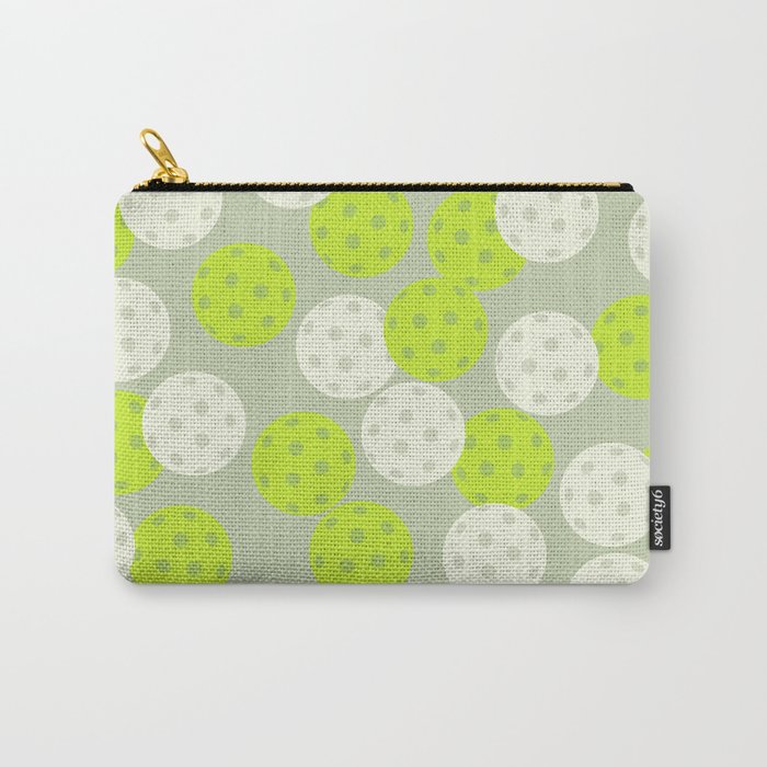 Pickleball Ball Pattern Carry All Pouch Gallery Image 1