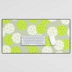 Pickleball Ball Pattern Desk Mat Gallery Image 1