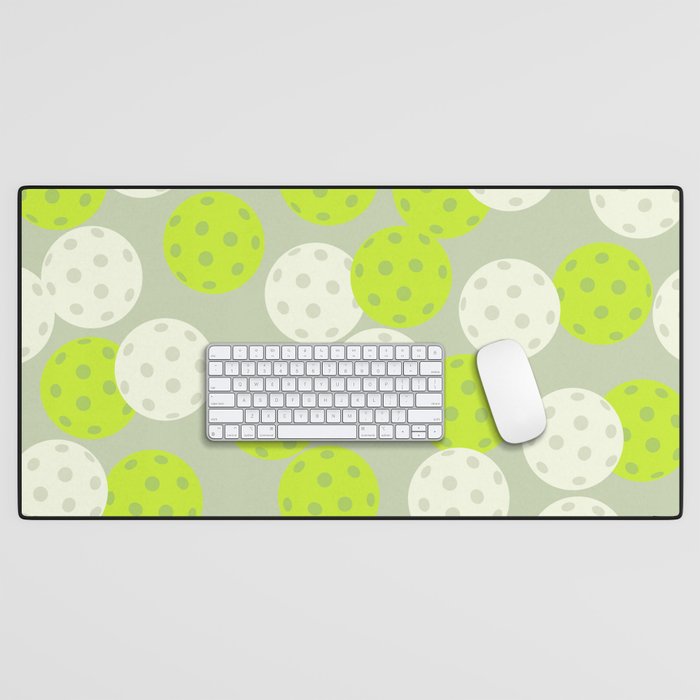 Pickleball Ball Pattern Desk Mat Gallery Image 1