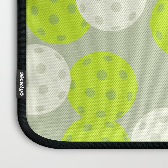 Pickleball Ball Pattern Laptop Sleeve Gallery Image 3