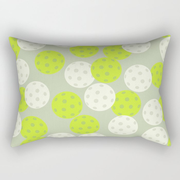 Pickleball Ball Pattern Rectangular Pillow Gallery Image 2