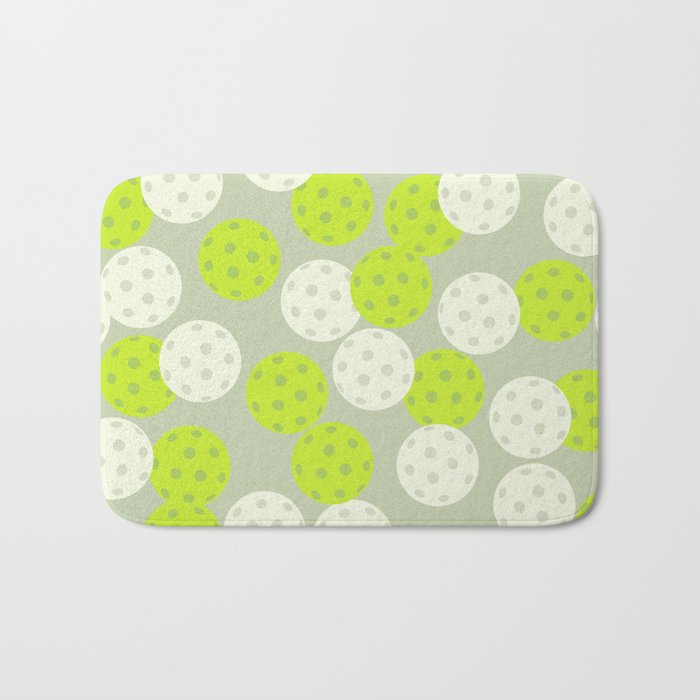Pickleball Ball Pattern Bath Mat Gallery Image 1