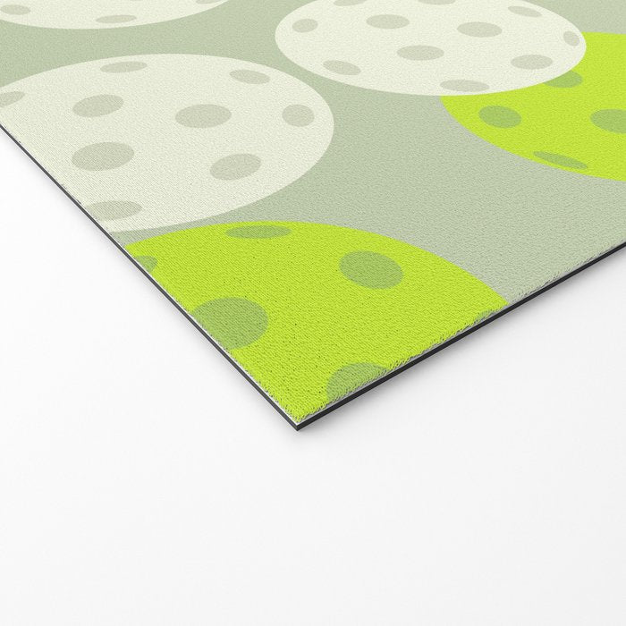 Pickleball Ball Pattern Welcome Mat Gallery Image 2