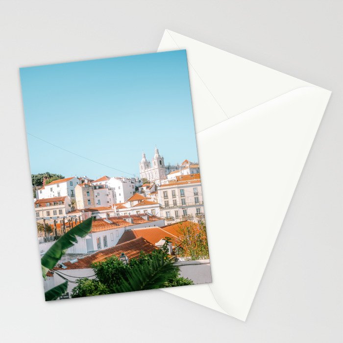 View of the Alfama district | Fine art photography print in Portugal, Europe Stationery Card Gallery Image 2