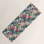 Painted Protea Pattern Yoga Mat Gallery Image 1