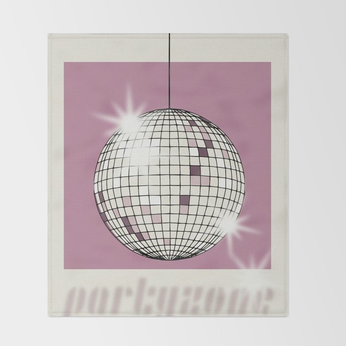 Celebrate the 80s Partyzone pink Throw Blanket Gallery Image 2