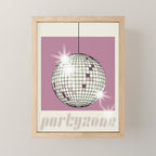 Celebrate the 80s Partyzone pink Mini Art Print Gallery Image 1