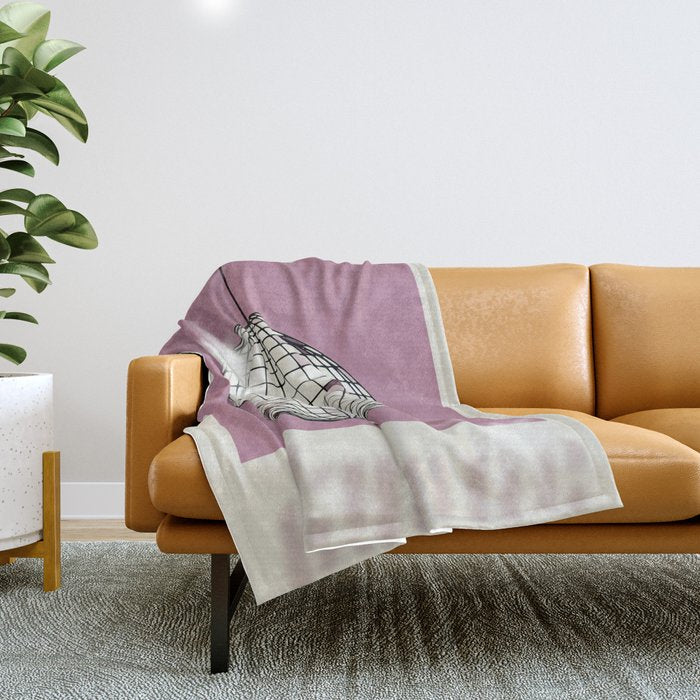 Celebrate the 80s Partyzone pink Throw Blanket Gallery Image 1