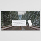 Winter Road Trip - Pacific Northwest Nature Photography Desk Mat Gallery Image 1