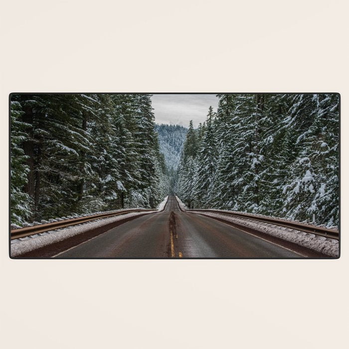 Winter Road Trip - Pacific Northwest Nature Photography Desk Mat Gallery Image 3