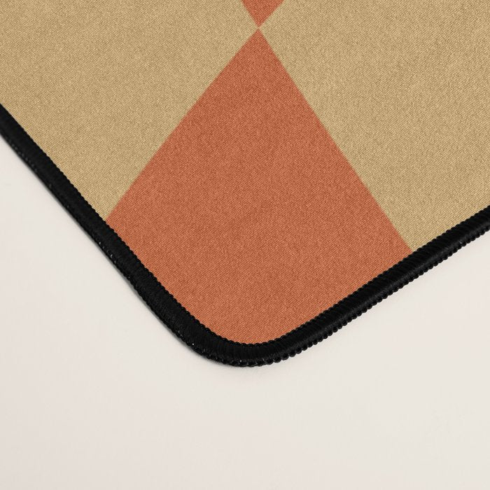 Orange Sunset Checker Desk Mat Gallery Image 4