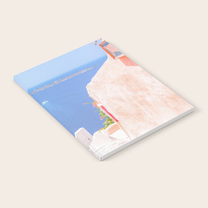 Santorini Greece Mamma Mia Pink Street Notebook Gallery Image 2