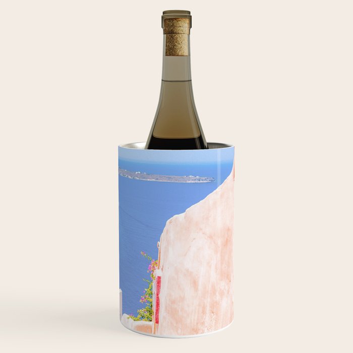 Santorini Greece Mamma Mia Pink Street Wine Chiller Gallery Image 3