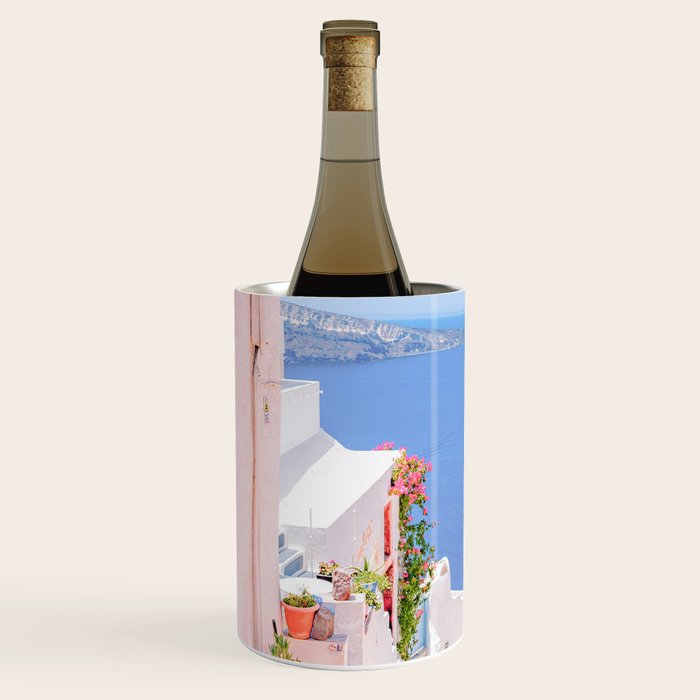Santorini Greece Mamma Mia Pink Street Wine Chiller Gallery Image 2