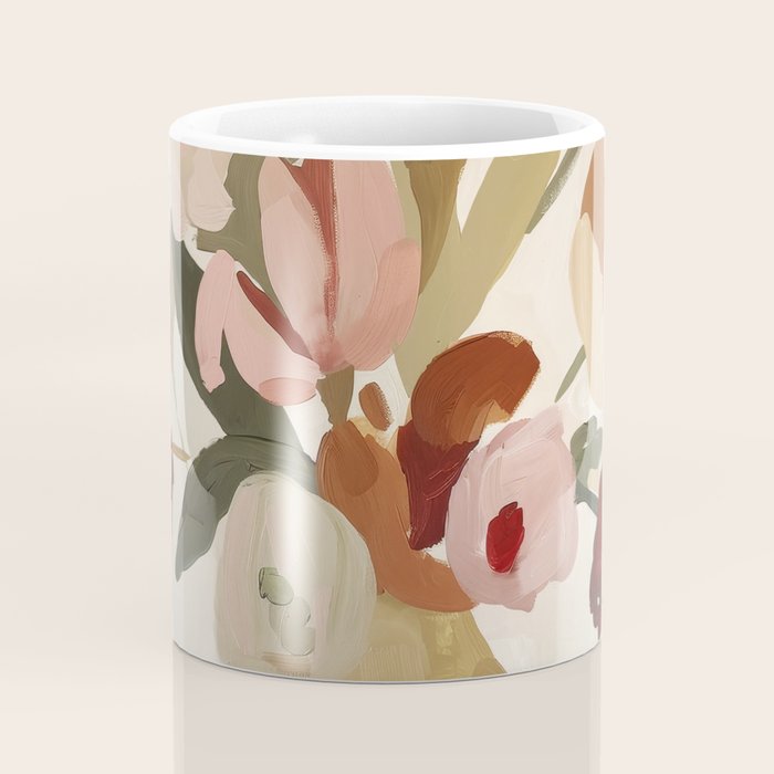 Soft Floral Still Life Coffee Mug Gallery Image 4