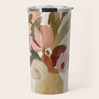 Soft Floral Still Life Travel Mug Gallery Image 1