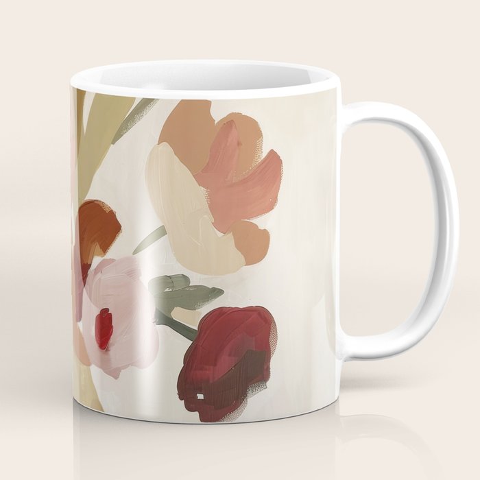 Soft Floral Still Life Coffee Mug Gallery Image 1