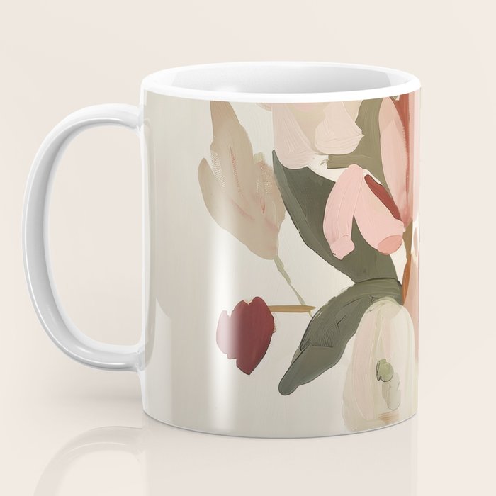 Soft Floral Still Life Coffee Mug Gallery Image 3