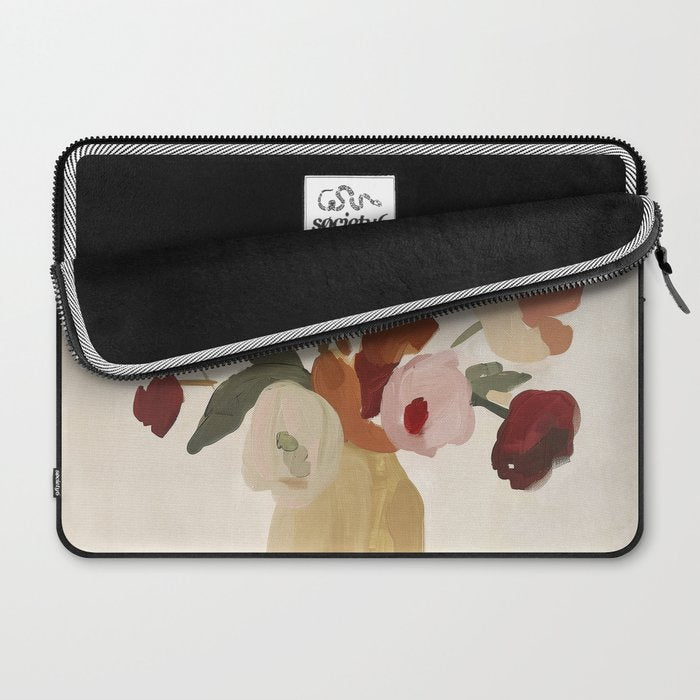 Soft Floral Still Life Laptop Sleeve Gallery Image 2
