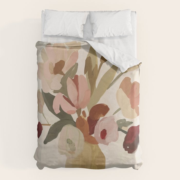 Soft Floral Still Life Duvet Cover Gallery Image 6