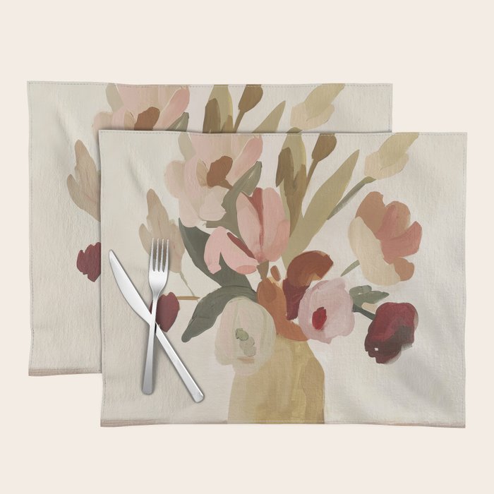 Soft Floral Still Life Placemat Gallery Image 1