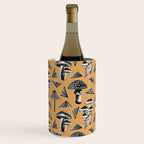 Block-print Mushrooms - ochre Wine Chiller Gallery Image 3