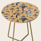 Block-print Mushrooms - ochre Side Table Gallery Image 2