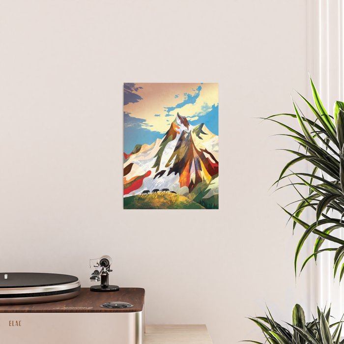 Pack of wolves high in the mountains Poster Gallery Image 2