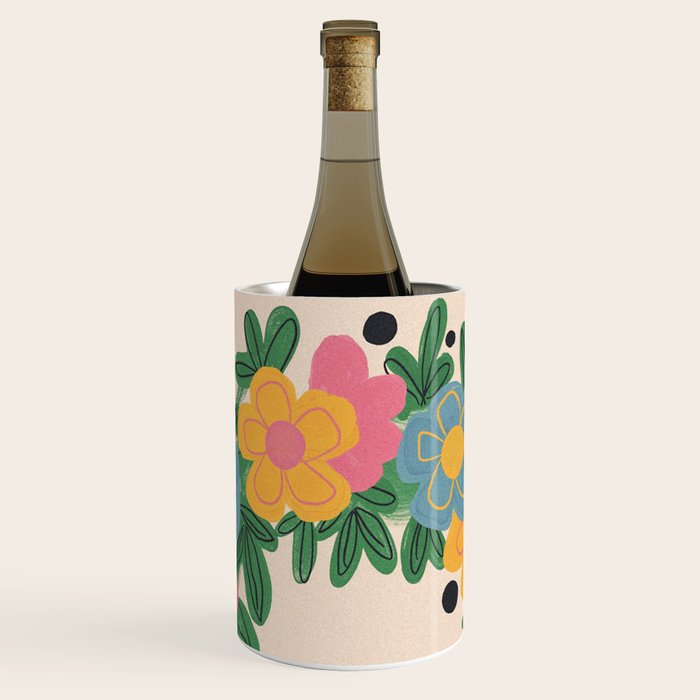 Floral Wreath Wine Chiller Gallery Image 1
