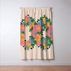Floral Wreath Window Curtain Gallery Image 3