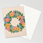 Floral Wreath Stationery Card Gallery Image 2