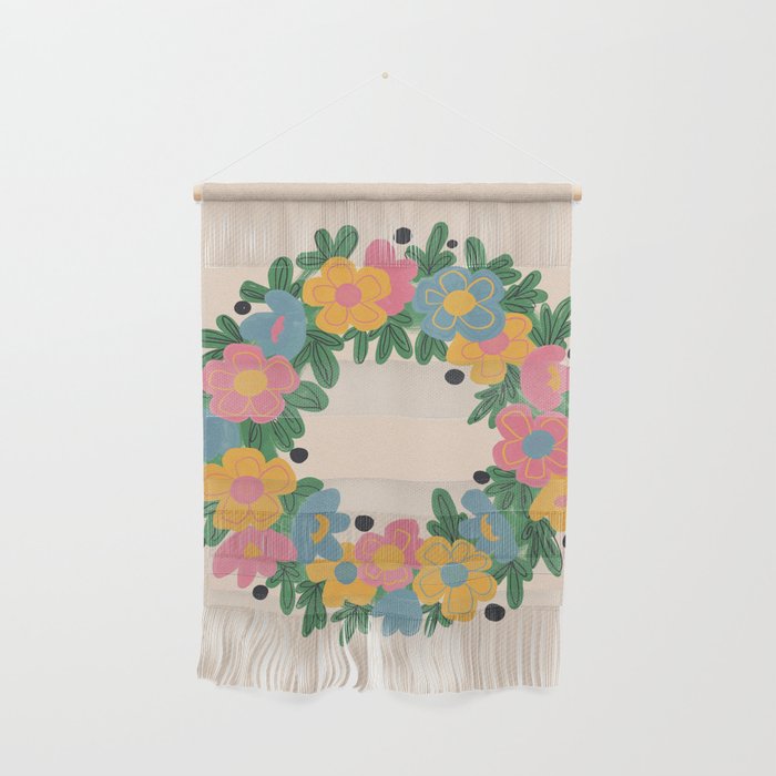 Floral Wreath Wall Hanging Gallery Image 1