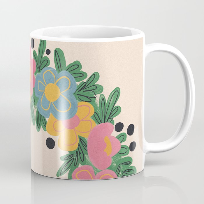 Floral Wreath Coffee Mug Gallery Image 1