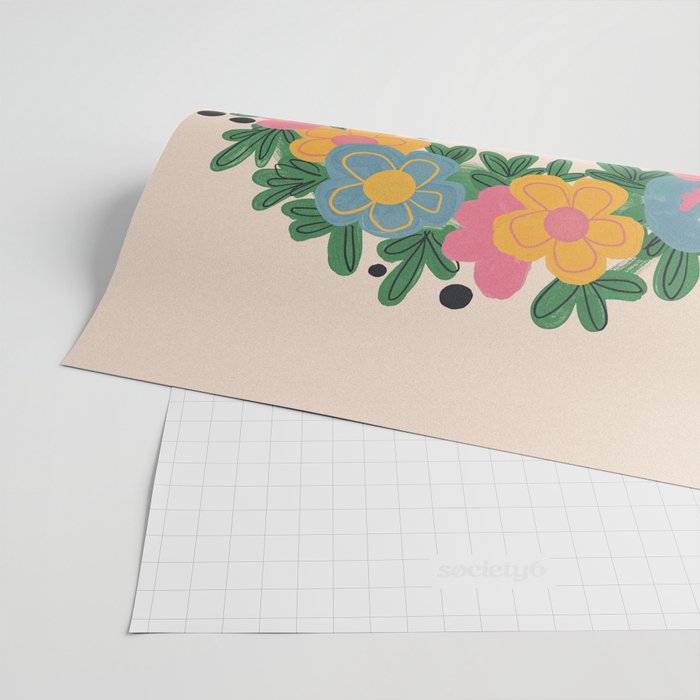 Floral Wreath Wrapping Paper Gallery Image 2