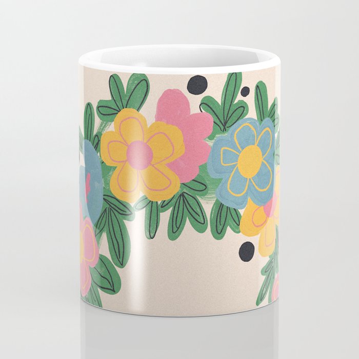 Floral Wreath Coffee Mug Gallery Image 4