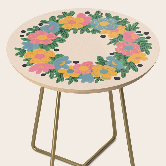 Floral Wreath Side Table Gallery Image 2
