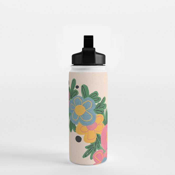 Floral Wreath Water Bottle Gallery Image 2