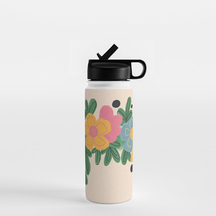 Floral Wreath Water Bottle Gallery Image 1