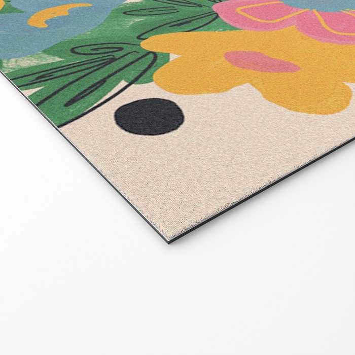 Floral Wreath Welcome Mat Gallery Image 2
