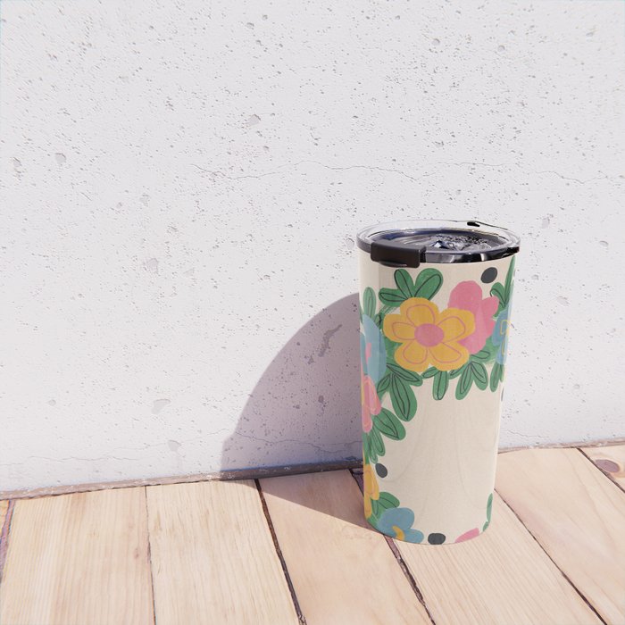 Floral Wreath Travel Mug Gallery Image 4