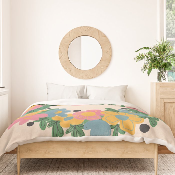 Floral Wreath Duvet Cover Gallery Image 3