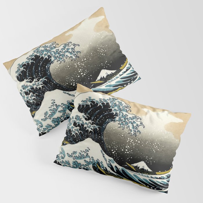 The Great Wave Off Kanagawa ,No.2, Pillow Sham Gallery Image 1