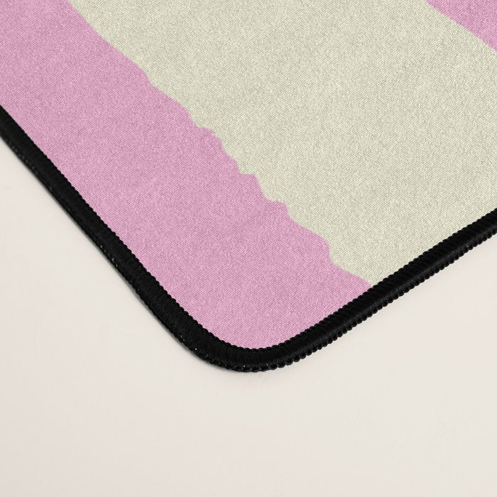 Papaya Stripes Tropical Summer Illustration Desk Mat Gallery Image 4